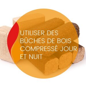 Lire la suite à propos de l’article Utiliser des bûches de bois compressé jour et nuit