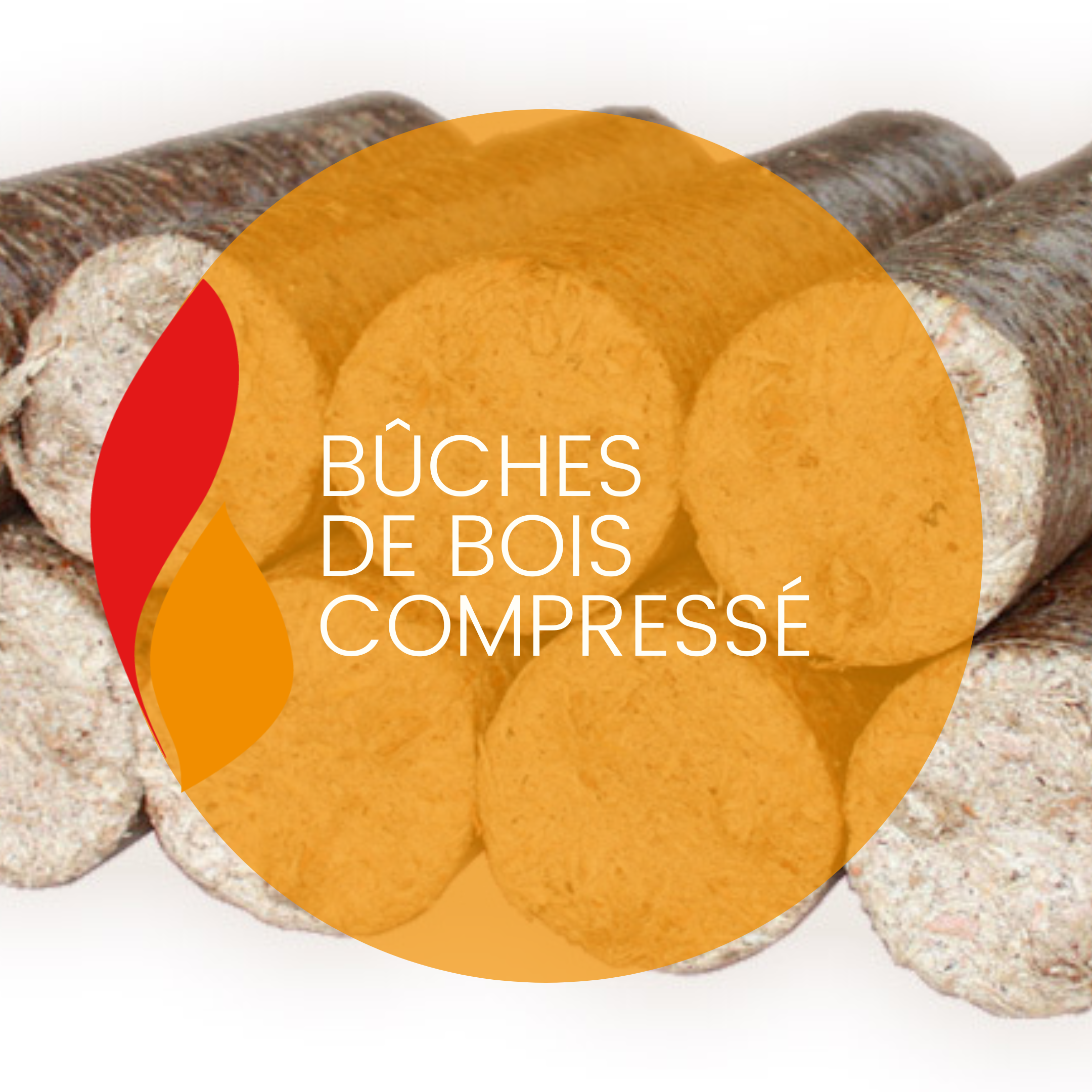 Bûches de bois compressé - BREIZH-PELLET